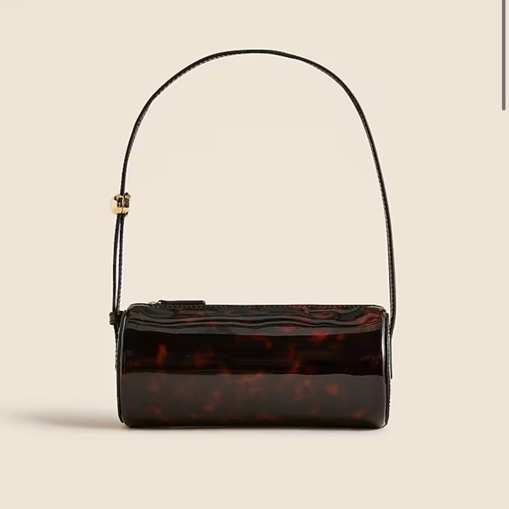 J.Crew Bordeaux bag in tortoise-print leather